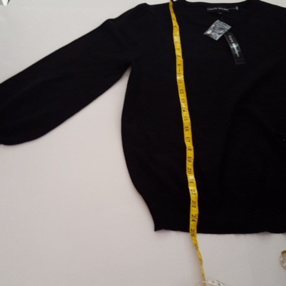 Catherine Malandrino Rhinestone Button Sleeve Detailed Sweater NWT - Picture 6 of 14